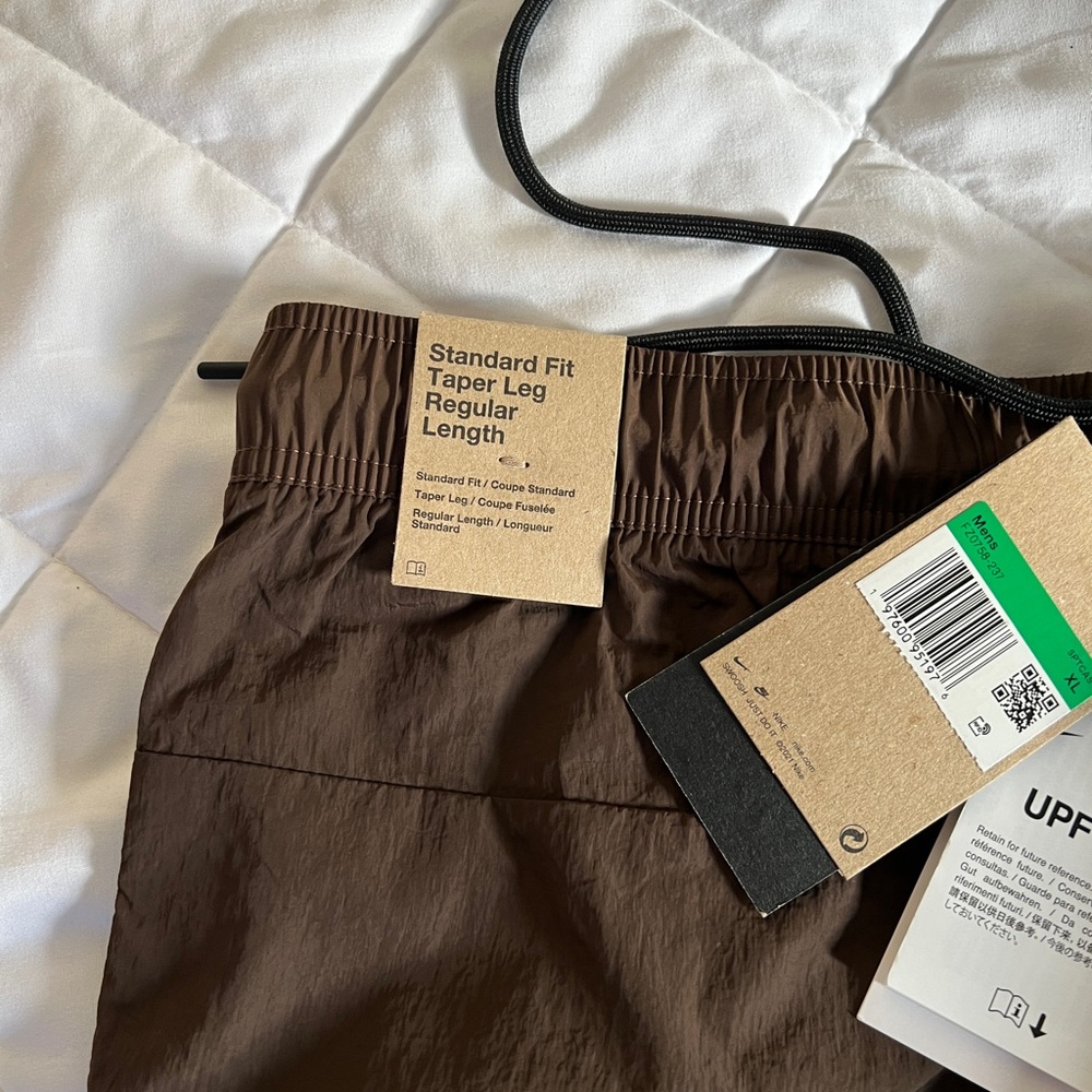 Nike Tech Woven Tapered Pants Brown FZ0758-237 Mens XL - Picture 4 of 5